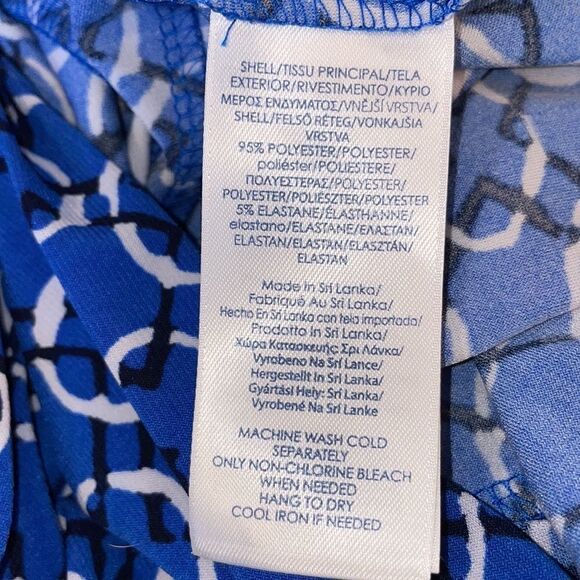 Chaps dress! Size S/P/CH! EUC! Blue/Black/White! Very comfortable! Anytime! - Picture 4 of 4